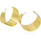 thumbnail image 1 of Pendientes de aro chapados en oro exagerados para mujer, accesorios de boda, 1 of 5