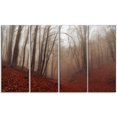 thumbnail image 2 of Red Leaves in Foggy Fall Forest, 2 of 3