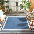 thumbnail image 2 of SAFAVIEH Cabana Henry Striped Indoor/Outdoor Area Rug, Light Blue/Ivory, 8' x 10', 2 of 18