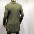 thumbnail image 4 of Suéter de otoño e invierno para hombre, cárdigan largo y holgado, chaqueta de punto, suéter musculoso para hombre, 4 of 6