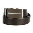 thumbnail image 2 of Men's Leather Ratchet Belt, one size 24"-56" Waist, Automatic Click, Adjustable Buckle, Gift Box by CANDOR AND CLASS (A05Z Brown), 2 of 8