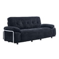 thumbnail image 2 of Leumius 89" Chenille Sofa Couch with Extra Deep Seats,Comfy 3 Seater Sofa Upholstered Couch for Living Room,Black, 2 of 8