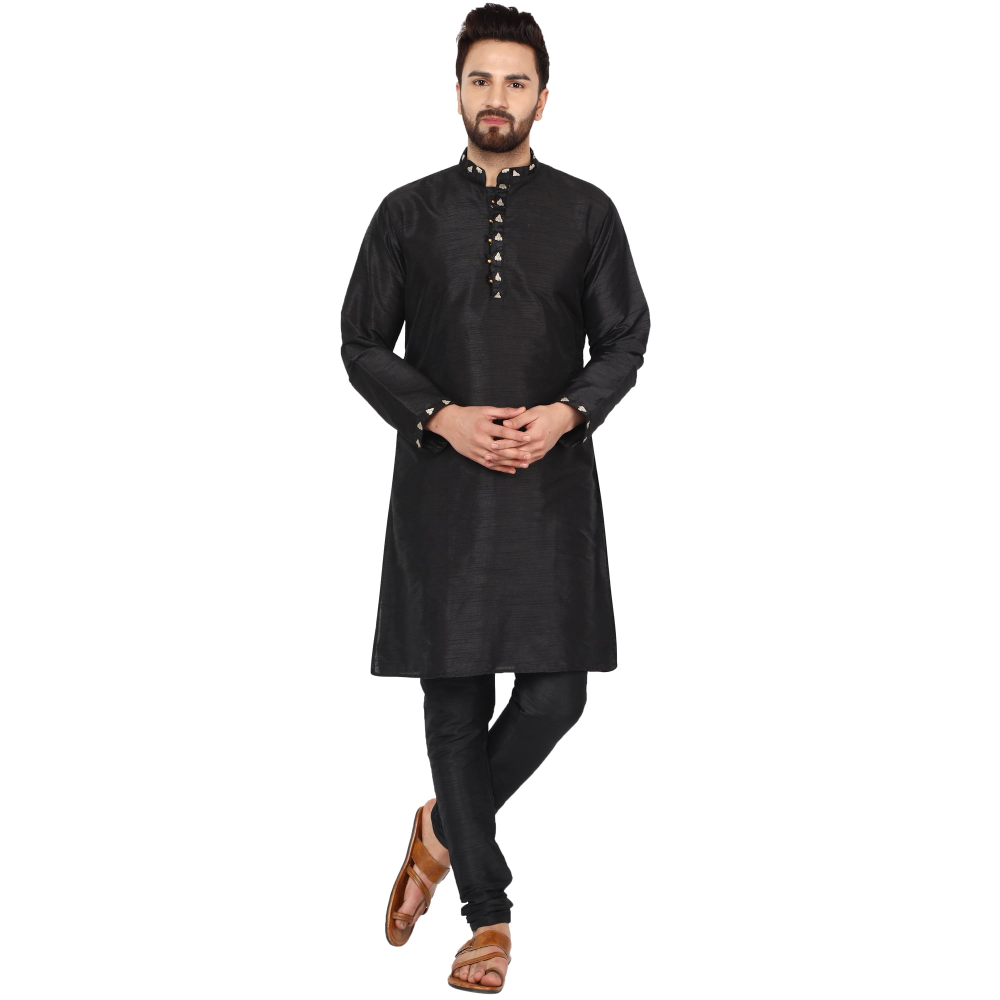 Black kurta pajama party wear sale