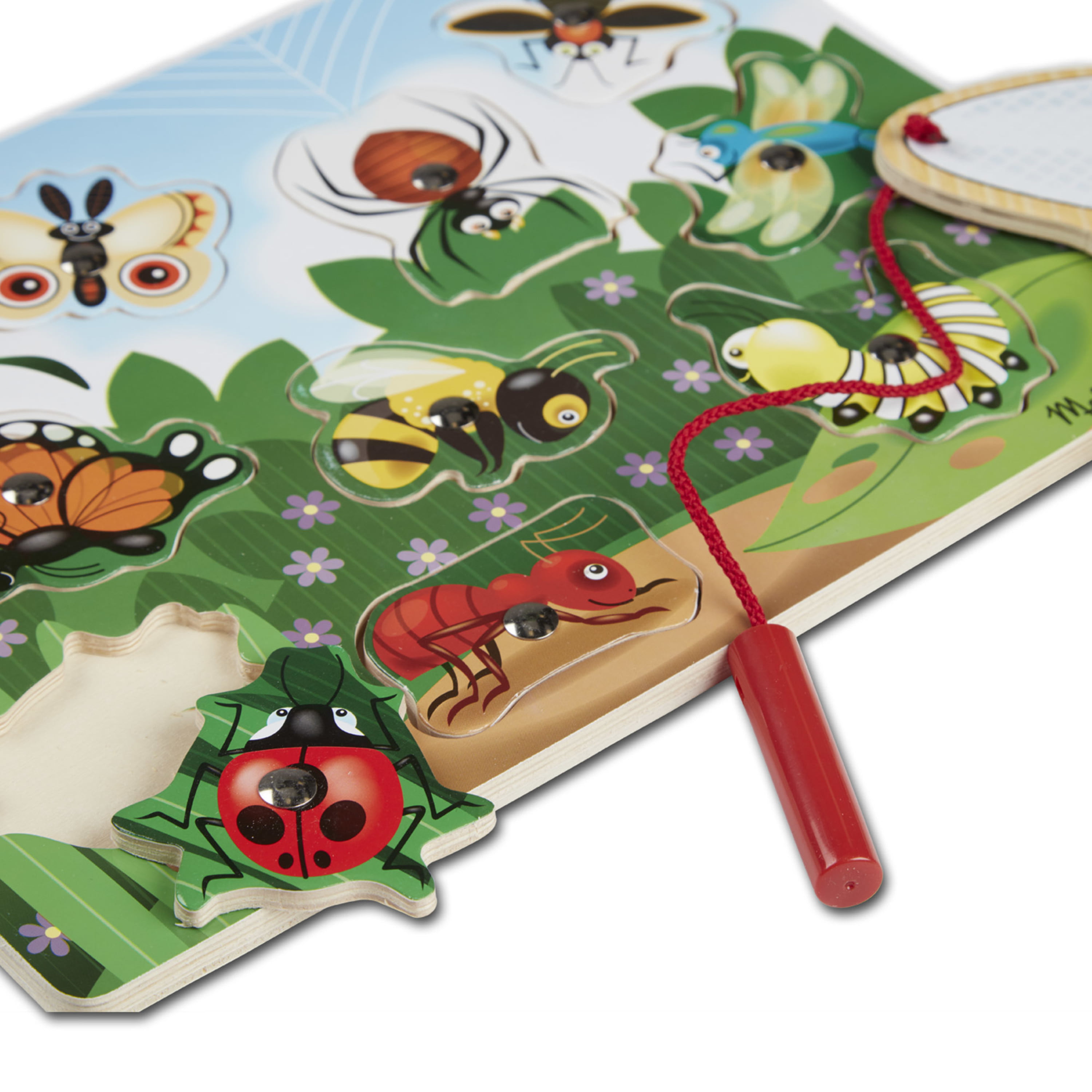 Details about   Melissa & Doug Magnetic Bug-Catching Wooden Game 13779 