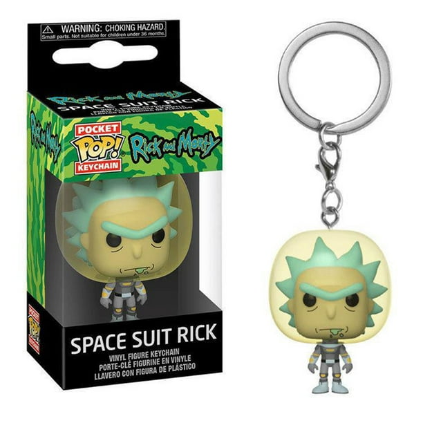BeesClover Funko Pop Rick Morty Keychain Snowball Pickle Rick