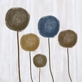 thumbnail image 2 of Phillip, Jamie 26x26 Gold Ornate Wood Framed with Double Matting Museum Art Print Titled - Abstract Flowers, 2 of 4