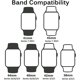 thumbnail image 5 of Heytea Compatible con Apple Watch Series 7 41 mm Scrunchie Band, Bandas elásticas estampadas suaves para Apple Watch Series 7/se/6/5/4/3/2/1 38 mm 40 mm 41 mm, 5 of 5