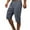 Gray, variant on Idoravan Mens Casual Solid Fitness Shorts Elastic Waist Quick-drying Sports Pants