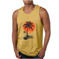 thumbnail image 2 of Titcea Tank Tops Men Round Neck Sleeveless Palm Tree Printed Workout Shirts Hawaiian Beach Holiday T Shirts Summer Casual Tank Top, 2 of 5