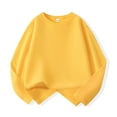 thumbnail image 4 of LNWUY Boys and Girls Long Sleeve Shirts Soft Cotton T-Shirts Crewneck Basic Tees for Kids and Teen Tops Clothes Yellow 12 Years, 4 of 6