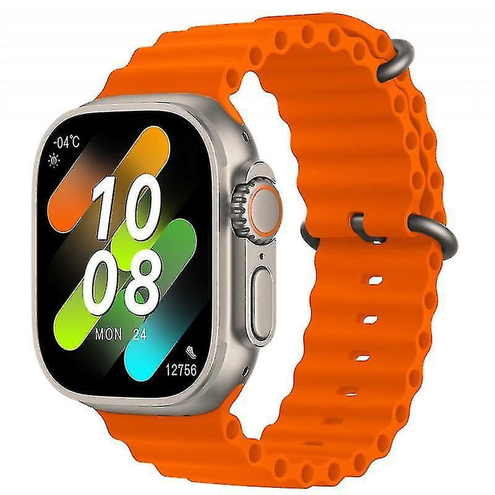 Hk8 Pro Max Ultra Smart Watch Men 49mm Amoled Screen Compass Nfc Smartwatch Walmart
