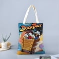 thumbnail image 2 of DuckTales Bolso de tela con estampado de lienzo para mujer, bolsa de compras reutilizable y estética, con cremallera interior, regalo para mujer,40*45cm., 2 of 6