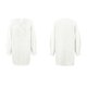 thumbnail image 3 of Gibobby Suéter de Mujer Mujeres Otoño Manga larga Cuello Rojoondo Color sólido Cable Knit Chunky Casual Oversized Pullover Sweater Tops (Blanco, M), 3 of 4