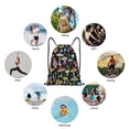 thumbnail image 4 of Ratiio Bright Mushrooms Print Drawstring Backpack Bag Sport Gym Sackpack Heavy Duty String Backpack for Men Women, 4 of 7