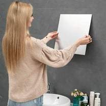 Shatterproof Acrylic Self-Adhesive Wall Mirror Tiles - 12x12 Inch Set of 4, Full-Length DIY Decorative Mirror for Bathroom, Bedroom, Gym, or Closet