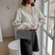 thumbnail image 5 of Bolso Bolso bandolera con cadena brillante para boda y día de lentejuelas para mujer (negro), 5 of 5