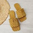 thumbnail image 5 of Agkizg Womens Indoor Outdoor Slides, Beach Walking Sandals, Print Squares Toe Flat Slide Sandals Casual Indoor Outdoor Daily Comfortable Slippers, 5 of 7