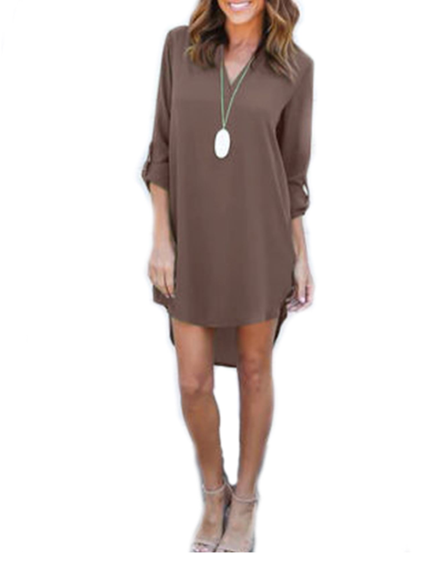 high low shirt dress plus size