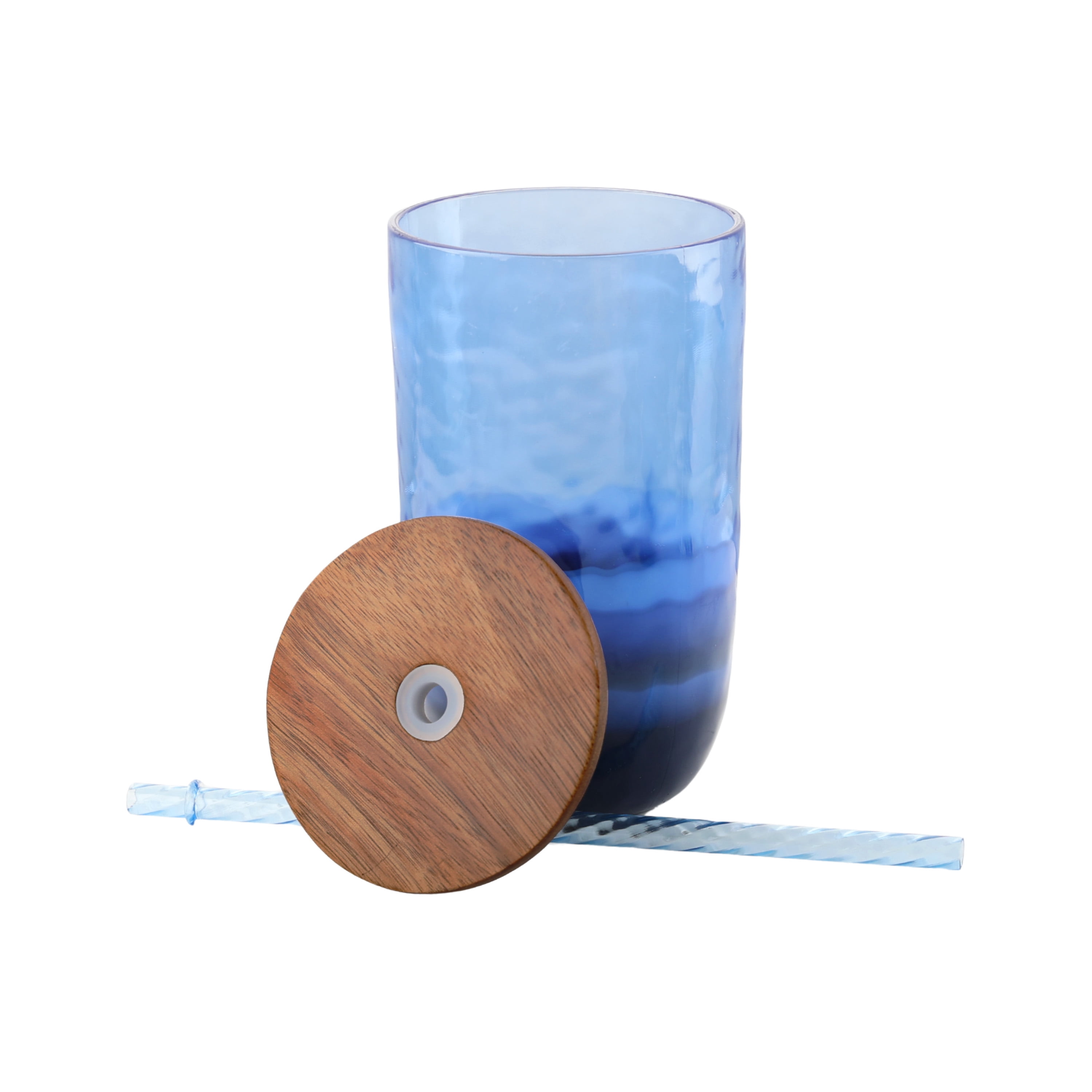Beautiful 21-Ounce Acrylic Colorblock Sipper Tumbler With Lid and Straw, Multi-Color by Drew Barrymore