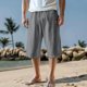 thumbnail image 1 of pstuiky Pantalones cortos para hombre, Pantalones cortos deportivos informales de moda para hombre con bolsillos y cintura con cordones para fitness y deporte. Pantalones cortos cargo, 1 of 6