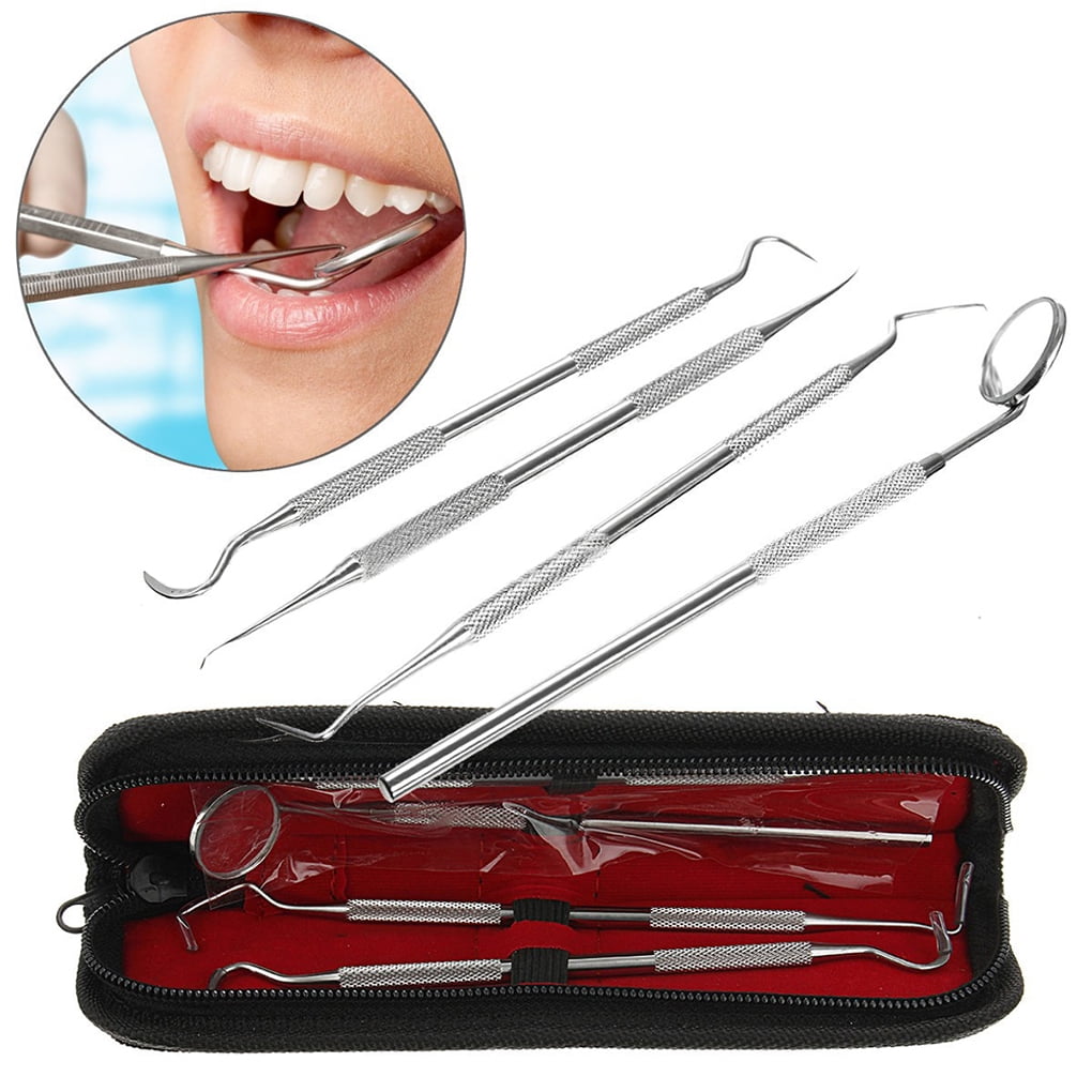 Outdoorline 4pcs/set Stainless Steel Teeth Clean Hygiene Explorer Probe