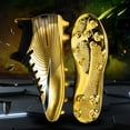 thumbnail image 4 of Men's Soccer Cleats High-Top Unisex Football Boots with Golden Soled Spikes for Outdoor and Indoor Training and Athletic Performance, 4 of 5