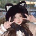 thumbnail image 2 of CoCopeaunts Beanie Hats for Women Fashion Winter Hat Beanie Knit Skull Cap Plush Warm Cat Ear Beanies Hat Cute Winter Beanies Hat, 2 of 5