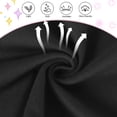 thumbnail image 6 of AmzBarley Girls Spring Summer Flutter Ruffle Sleeve Dress, Solid Black Swing Dress for Toddler 3T, 6 of 7