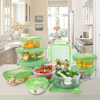 Glasslock Duo 5 Piece Clear Glass Microwave Safe Divided Food Storage  Containers, 1 Piece - Foods Co.