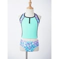 thumbnail image 4 of Alvivi Girls 3 Piece Tankini Swimsuit Floral Print Top Boyshorts Bottoms Swimwear 4-16, 4 of 7