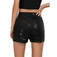 thumbnail image 3 of High Waist Kids Sequins Patchwork Girls Shorts Pants, 3 of 5