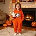 thumbnail image 5 of Grblisyd Kids Soft Flannel Onesie Sleepwear Hooded Full Body Halloween Sleep Jumpsuit Cute Ghost Print Loungewear for Boys Girls, 5 of 7