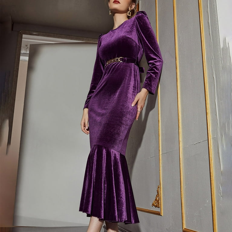 Velvet clearance stylish dresses