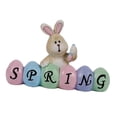 thumbnail image 3 of GUOOL Easter Bunny Egg Statue Easter Bunny Figurine Bunny Figurines Home Decor Easter Bunny Decorations for Garden Yard Home Events Style B, 3 of 9