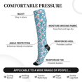 thumbnail image 3 of Lsque Panda Flying in the Sky Pattern Sport Compression Socks for Men & Women 15-20 mmHg Knee High Nurse Pregnant Running Medical and Travel Athletic, 3 of 6