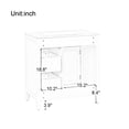 thumbnail image 4 of 30 inch Bathroom Vanity with Sink, Bathroom Sink Vanity with Storage Cabinet and 2 Drawers, Built-in Soft Closing Doors, Freestanding Bathroom Vanity Cabinet for Bathroom, Green, 4 of 9