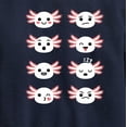 thumbnail image 3 of Instant Message - Axolotl Emotion Grid - Toddler And Youth Crewneck Fleece Sweatshirt, 3 of 6