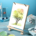 thumbnail image 2 of WORGEOUS Toyvian 1pc Small Tabletop Desk Calendar Display Stand Wood Artist A-Frame Easel Photo Frame Bracket Triángulo de pintura fotográfica Caballete (15 x 20cm), 2 of 7