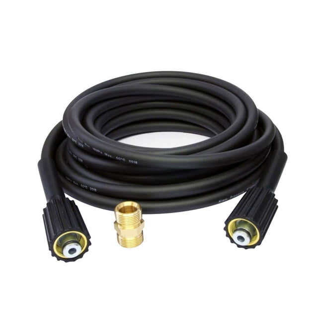 Manguera de lavadora de alta presión, manguera y acoplador de extensión, piezas de repuesto M22/22 mm hembra a macho 5800 PSI para pisos motocicletas 8M