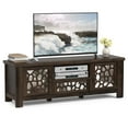 thumbnail image 1 of Gymax 55'' Retro TV Stand Media Entertainment Center w/ Mirror Doors & Drawer Brown, 1 of 10
