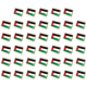 thumbnail image 1 of Insignias nacionales de la bandera de Palestina, insignia esmaltada de cristal, traje de recuerdo (25x15mm), 1 of 2