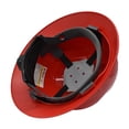 thumbnail image 4 of Interstate Safety 40410 Snap Lock 4 Point Ratchet Suspension Full Brim Hard Hat / Safety Helmet - 6-1/2 Inch to 8 Inch Heads - Red Color, 4 of 4