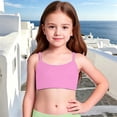 thumbnail image 2 of DGMIOCS Girls Bikini Top UPF 50+, Bathing Suit Top for Girls Size: 5-6 Years Pink, 2 of 9