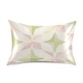 thumbnail image 7 of Yayeee Pillowcase Queen Size Set of 2 Satin Wrinkle Resistant Pillow Case, Pastel Pink Geometric, 7 of 7