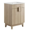 thumbnail image 2 of Modway Miles 24” Bathroom Vanity in White Oak, 2 of 10