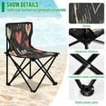 thumbnail image 4 of BZSMCE Camping Chairs Modern Love Struck Pattern Folding chair, 4 of 8