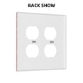 thumbnail image 2 of Orange Fabric Light Switch Cover Decorative Switch Plates and Outlet Covers Wall Plate for Electrical Kitchen Home Office Art Decor Mid-size, 2 of 4