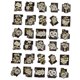 thumbnail image 1 of 30 pegatinas de flores para manualidades, decoración de cuentas de mano, papel de mantequilla para fotos. Crisantemo, 1 of 9
