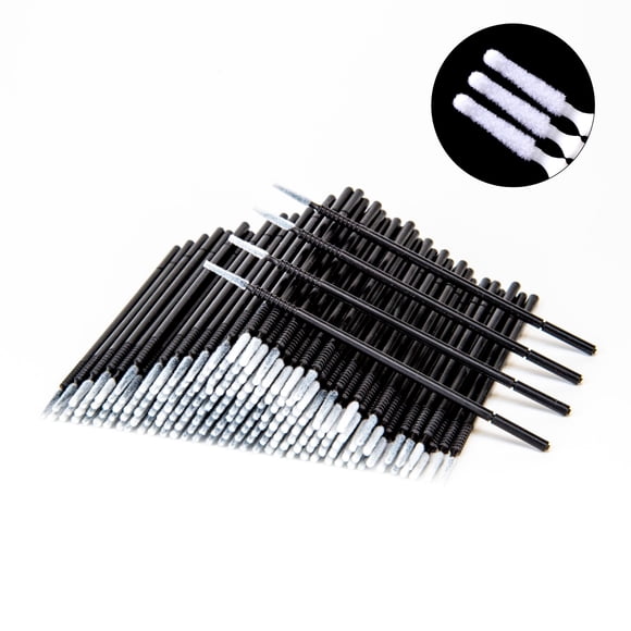 Micro Brushes i-Laesh, 200 unidades, para extensiones de pestañas, color negro