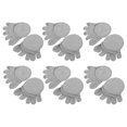 thumbnail image 1 of Unique Bargains Toe Calcetines Transpirable Split Toe Calcetines de compresión Antideslizante Gris 6 Pares Algodón, 1 of 1